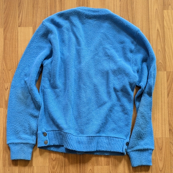 Mr. Rodgers style Acrylic Orlon Blue Cardigan - Picture 2 of 3